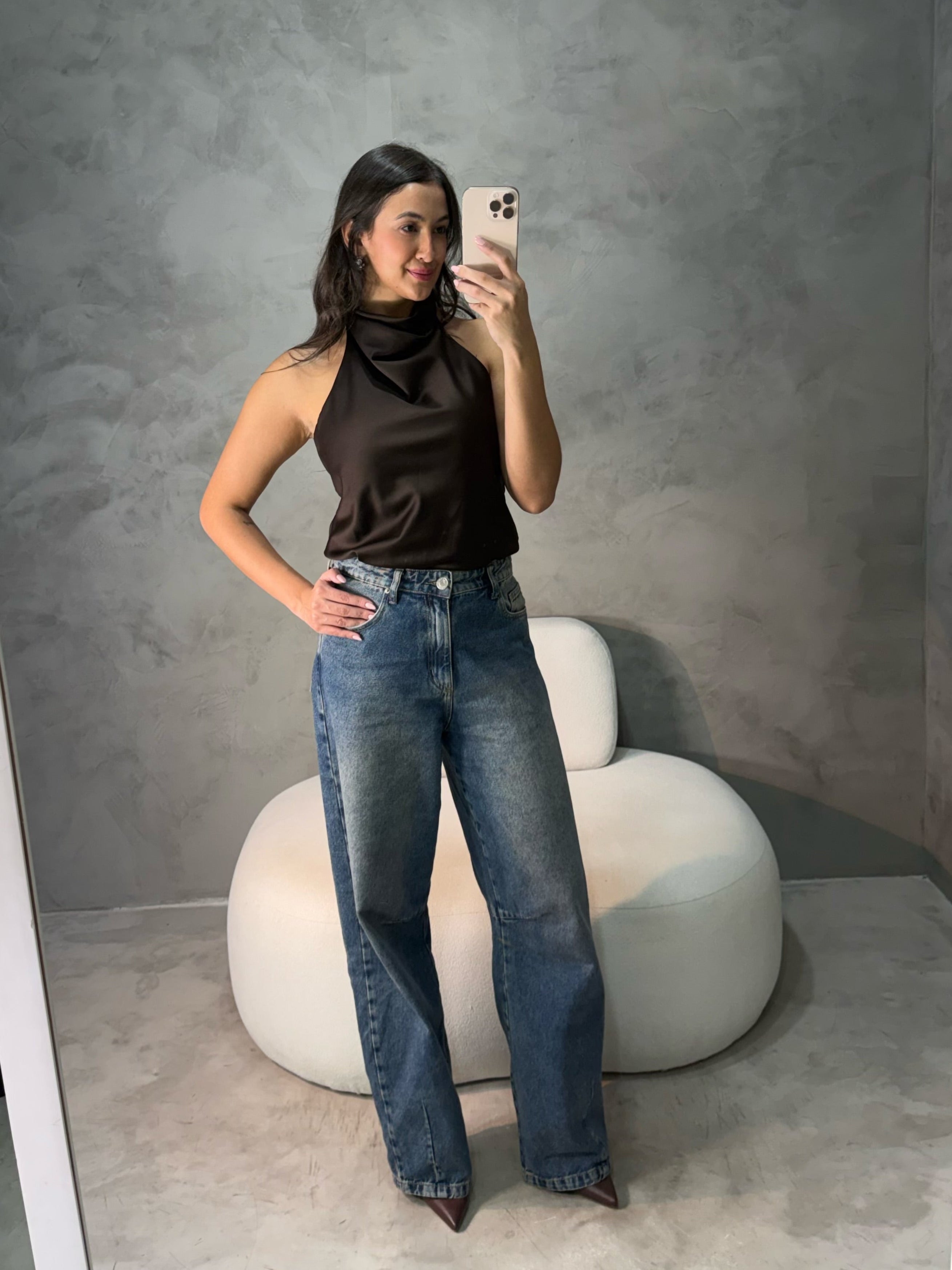 Blusa em Cetim Helena
