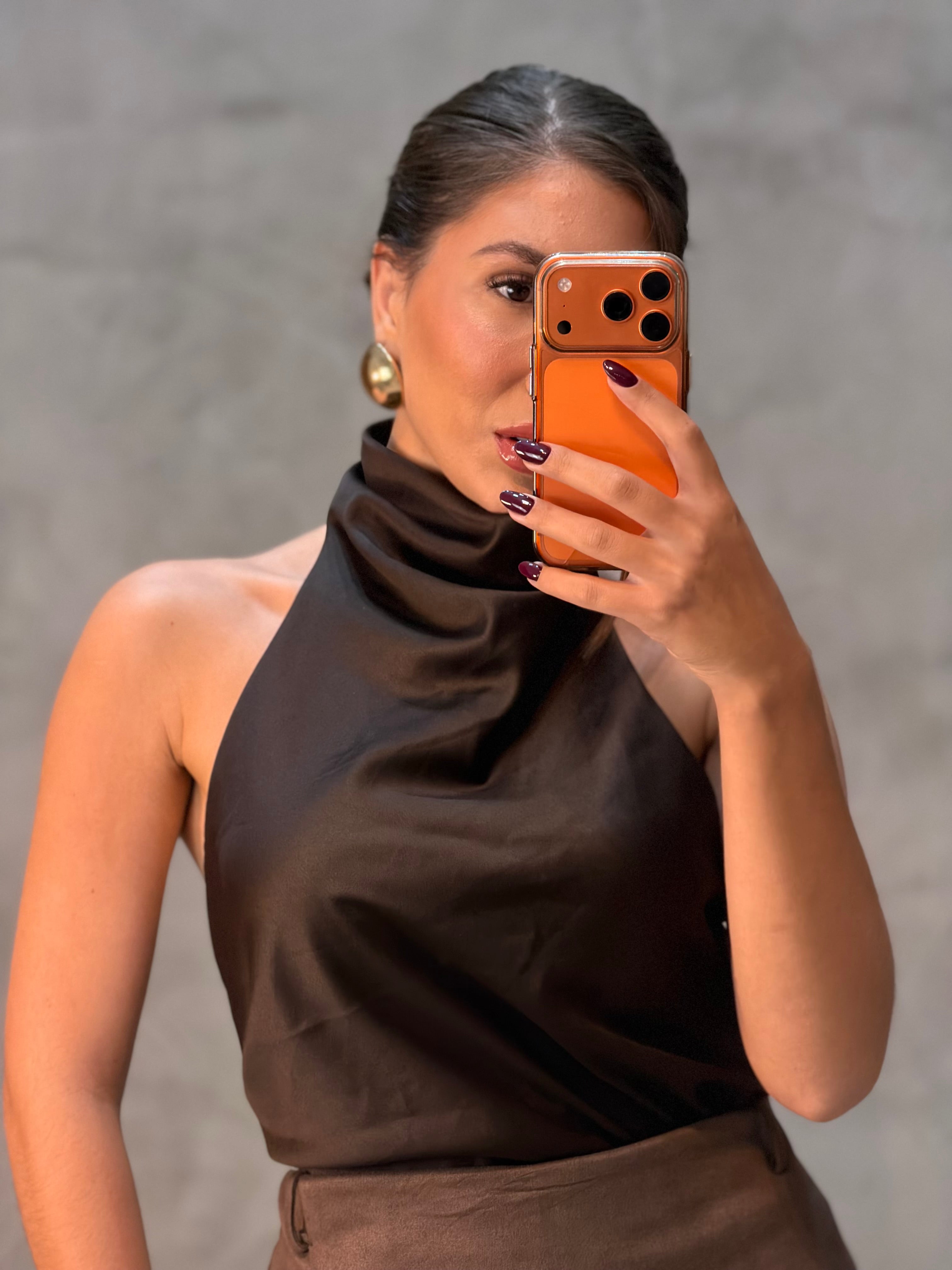 Blusa em Cetim Helena