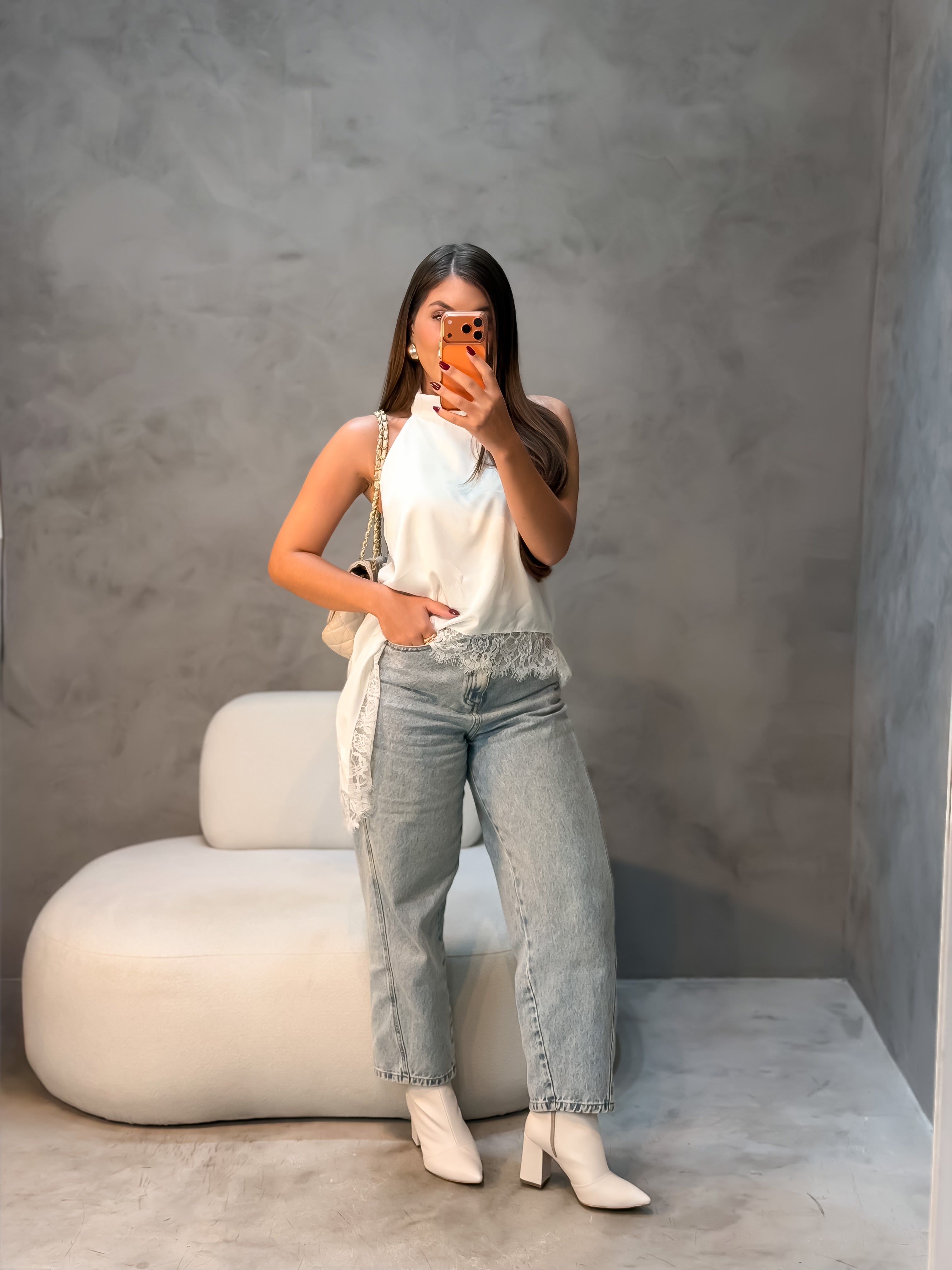 Blusa assimétrica Brenda